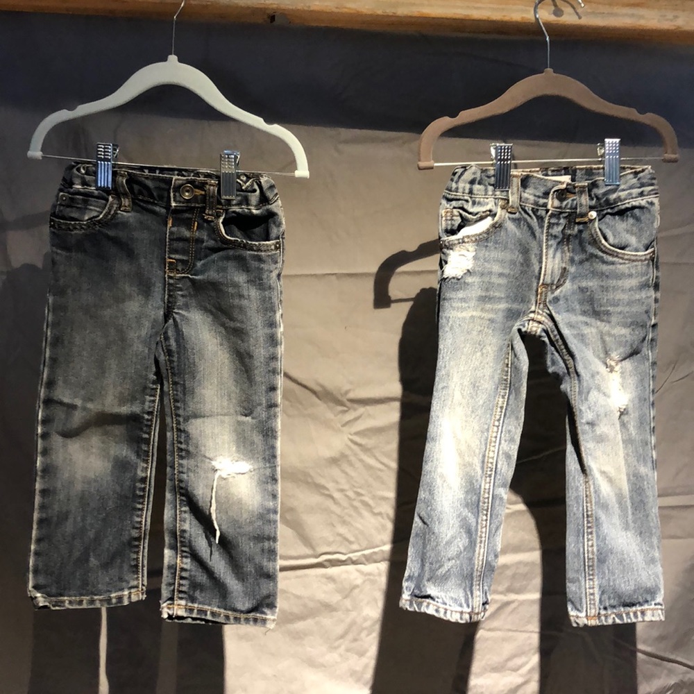Two pair boys jeans (package deal) 2T